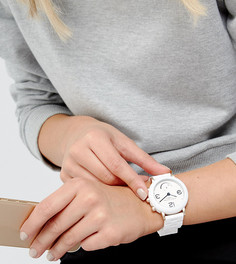 Белые гибридные смарт-часы с браслетом Marc Jacobs Connected MJT1004 - Белый