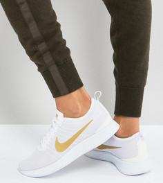 Бело-золотистые кроссовки Nike Dualtone Racer - Белый