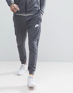 Серые выбеленные джоггеры с принтом Nike AV15 861746-071 - Серый
