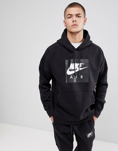 Худи черного цвета с крупным логотипом Nike Air 886046-010 - Черный