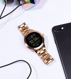Смартчасы цвета розового золота Fossil Q FTW6000 Venture - Золотой