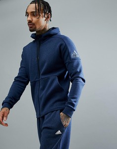 Худи темно-синего цвета на молнии adidas Athletics Stadium CG2089 - Темно-синий