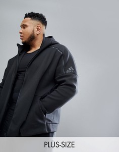 Худи черного цвета adidas PLUS ZNE 2 BQ6925 - Черный