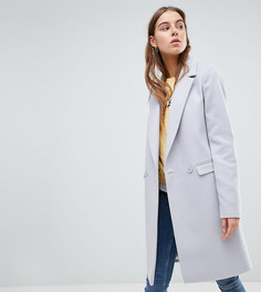 Приталенное пальто ASOS TALL - Серый