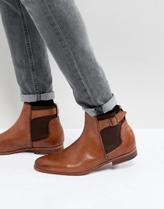 Светло-коричневые кожаные ботинки челси ASOS - Рыжий