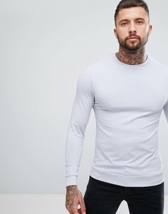 Легкий обтягивающий свитшот ASOS - Серый