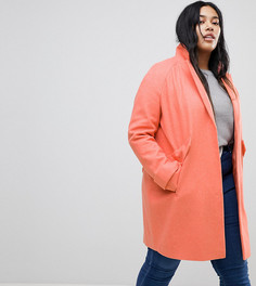 Пальто с карманами ASOS CURVE - Розовый