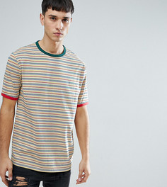 Свободная полосатая футболка в стиле ретро ASOS TALL - Мульти