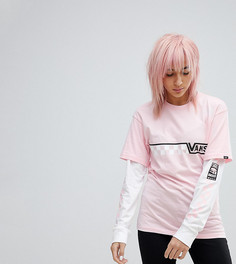 Розовая двухслойная футболка Vans эксклюзивно для ASOS - Розовый