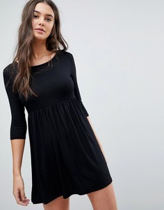 Свободное платье-футболка Lasula - Черный