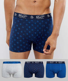 3 пары боксеров-брифов Original Penguin - Синий