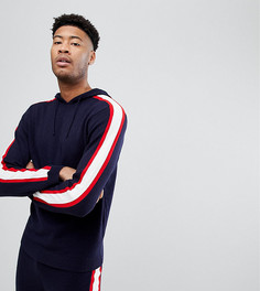 Худи темно-синего цвета с полосками по бокам ASOS TALL - Темно-синий