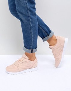 Розовые кроссовки из нубуковой кожи Reebok Classic - Розовый