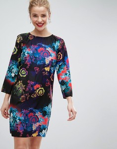 Платье мини с цветочным принтом ASOS - Мульти
