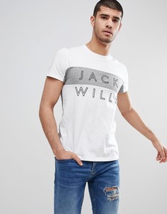 Белая футболка с логотипом Jack Wills Bramshill - Белый