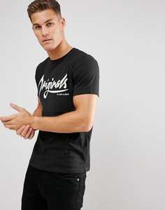 Футболка с принтом Jack &amp; Jones Originals - Черный