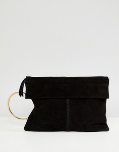 Замшевый клатч ASOS - Черный
