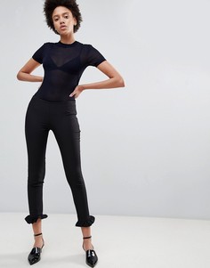 Строгие брюки с оборками Unique21 - Черный
