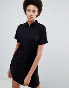 Платье-рубашка с поясом Unique21 - Черный