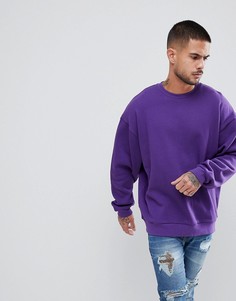 Фиолетовый свитшот oversize от ASOS - Фиолетовый