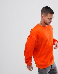 Красный свободный свитшот ASOS - Красный
