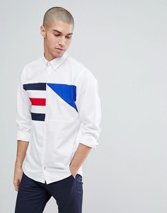 Белая рубашка классического кроя с логотипом-флажком Tommy Hilfiger - Белый
