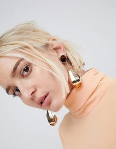 Серьги с дисками и подвесками ASOS - Золотой