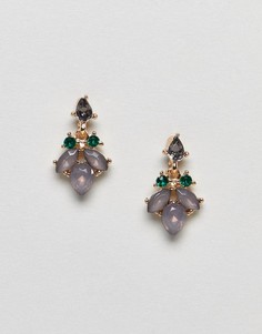 Серьги-гвоздики с камнями ASOS - Золотой
