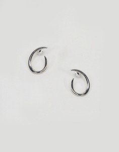Витые серьги-гвоздики ASOS - Серебряный