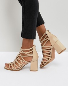 Босоножки на блочном каблуке ASOS THISTLE - Бежевый