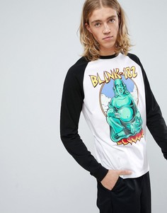 Лонгслив с рукавами реглан ASOS Blink 182 - Белый