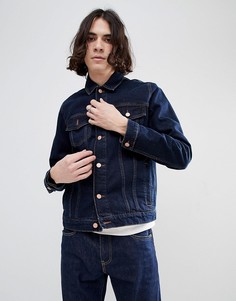 Джинсовая куртка цвета индиго ASOS - Синий
