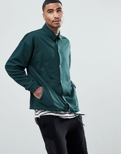 Спортивная оверсайз-куртка в стиле ретро ASOS - Зеленый
