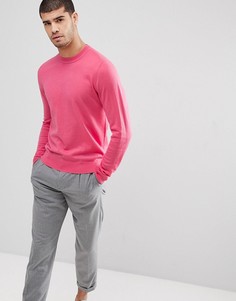 Розовый джемпер из мериносовой шерсти с круглым вырезом PS Paul Smith - Розовый