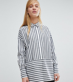 Рубашка в полоску Monki - Черный