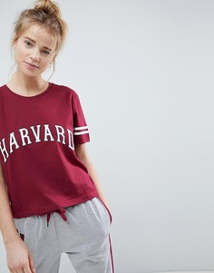 Футболка Harvard ASOS LOUNGE - Красный