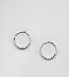 Серебряные серьги-кольца 12 мм Reclaimed Vintage Inspired эксклюзивно для ASOS - Серебряный