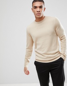 Джемпер с круглым вырезом ASOS - Бежевый