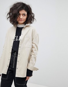 Джинсовая куртка песочного цвета ASOS - Бежевый