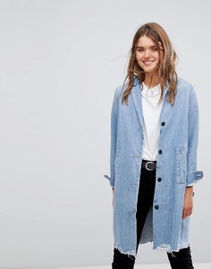 Длинная джинсовая куртка с необработанными краями Levis - Синий Levis®