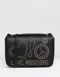 Сумка с заклепками Love Moschino - Черный