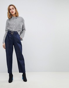 Суженные книзу джинсовые брюки цвета индиго ASOS ALANIS - Синий