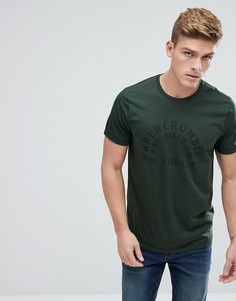 Зеленая футболка с принтом логотипа Abercrombie &amp; Fitch - Зеленый