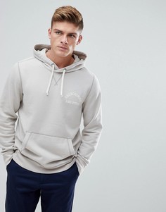 Кремовый худи с логотипом на груди Abercrombie &amp; Fitch - Кремовый