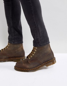 Коричневые ботинки с 8 парами люверсов Dr Martens 1460 - Коричневый