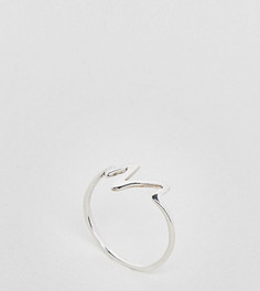 Серебряное кольцо с отделкой в виде сердечной диаграммы Kingsley Ryan - Серебряный