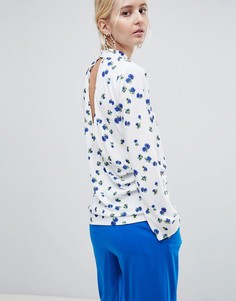 Комбинируемый топ с цветочным принтом и вырезом ASOS WHITE - Мульти