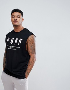 Oversize-майка с принтом Puma - Черный