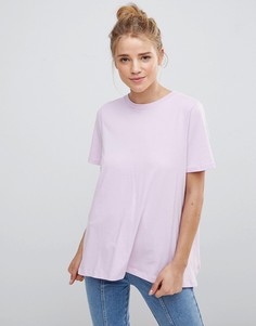 Футболка с запахом на спине ASOS - Фиолетовый