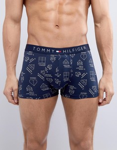 Темно-синие боксеры-брифы с принтом оригами Tommy Hilfiger - Темно-синий